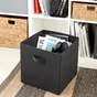 Panier SPACEO Kub noir H.31 x l.31 x P.31 cm