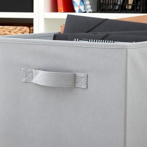 Panier SPACEO Kub gris H.31 x l.31 x P.31 cm