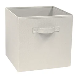 Panier SPACEO Kub beige H.31 x l.31 x P.31 cm