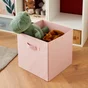 Panier SPACEO Kub rose H.31 x l.31 x P.31 cm