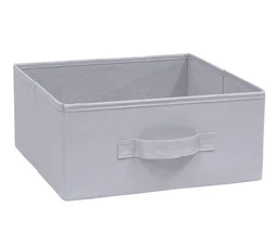 Panier SPACEO Kub gris H.14 x l.31 x P.31 cm