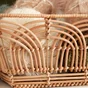 Panier SPACEO marron H.14 x l.31 x P.31 cm