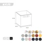 Panier pliant SPACEO multicouleur H.31 x l.31 x P.31 cm