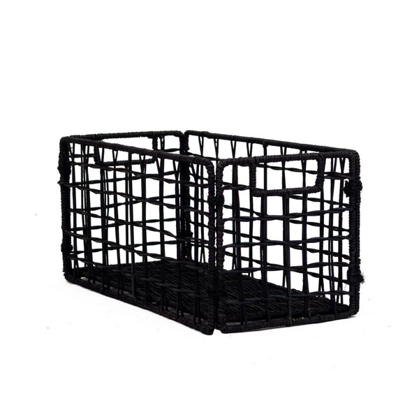 Panier SPACEO noir H.14 x l.31 x P.14 cm