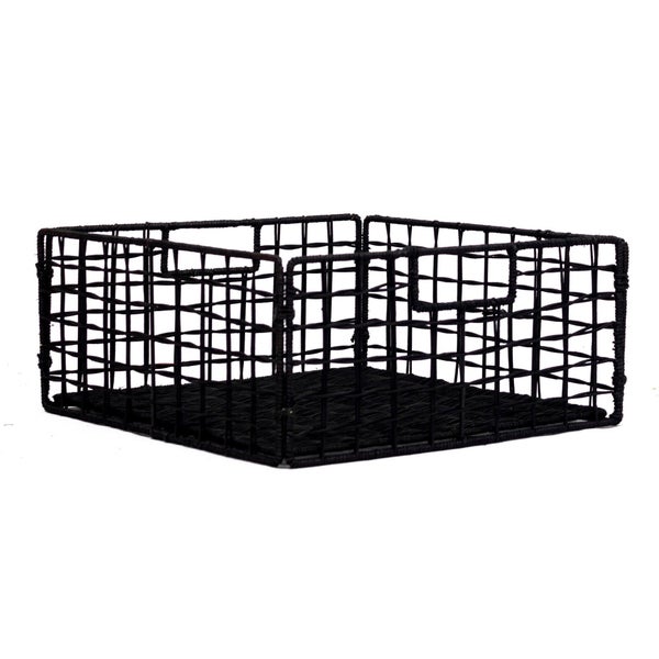 Panier SPACEO noir H.14 x l.31 x P.31 cm