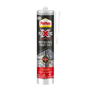 Colle joint int/ext polymere pattex flextec gris cartouche 389g