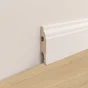 Plinthe mdf, moulurée blanc, H. 7.8 ARTENS