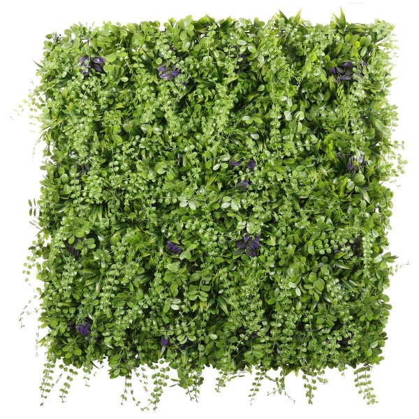 Mur vegetal artificiel foret tempérée, 30% recyclé, H.1 x L.1m, IDEAL GARDEN