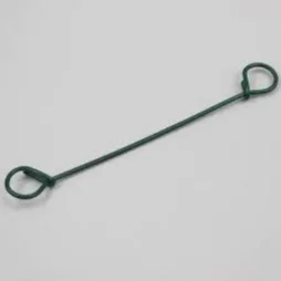 Lot de 100 liens acier plastifié pour lieur automatique, IDEAL GARDE, vert L.20cm