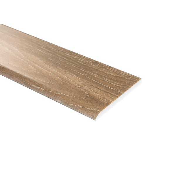 Lot de 4 plinthes Living, marron, h. 8 x h. 60 cm, Ep.9.5 mm