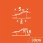 Barre de seuil adhésive aluminium mat, l.50 mm x L.83 cm ARTENS