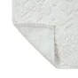 Tapis salle de bain à motifs relief SENSEA Charm 50 x 80 cm blanc