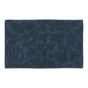 Tapis salle de bain à motifs relief SENSEA Charm 50 x 80 cm bleu foncé