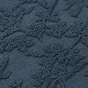 Tapis salle de bain à motifs relief SENSEA Charm 50 x 80 cm bleu foncé