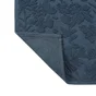 Tapis salle de bain à motifs relief SENSEA Charm 50 x 80 cm bleu foncé