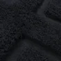 Tapis salle de bain à motifs relief SENSEA Gatsby 50 x 90 cm noir black 1