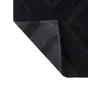 Tapis salle de bain à motifs relief SENSEA Gatsby 50 x 90 cm noir black 1