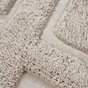 Tapis salle de bain à motifs relief SENSEA Gatsby 50 x 90 cm beige trench 6