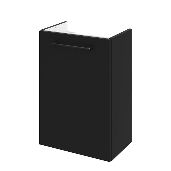 Meuble lave-mains, 1p l.40 x H.58 x P.26 cm, noir mat, Remix