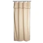 Rideau Klervie naturel noir l. 135 x H. 260 cm