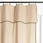 Rideau Klervie naturel noir l. 135 x H. 260 cm