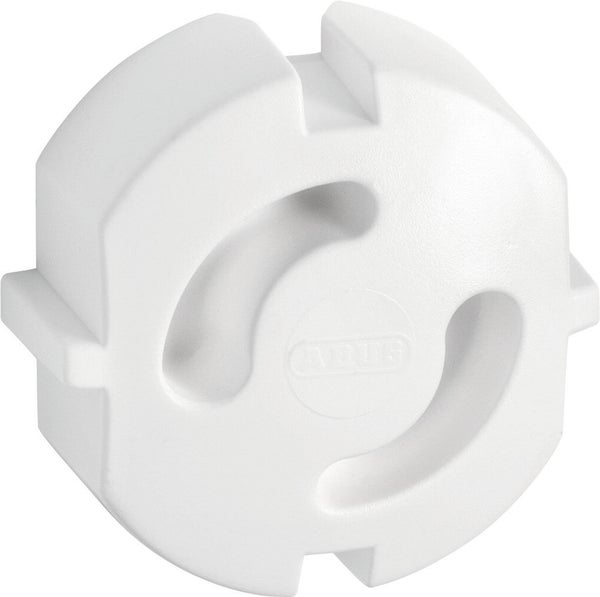 Lot de 6 caches-prises, ABUS, blanc