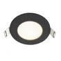 Kit 1 spot à encastrer SDB Kilia led, IP65, rond noir, 2700K-4000K blanc chaud/neutre INSPIRE