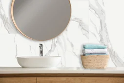 Carrelage mural effet marbre l.25 x L.40 cm Glacier