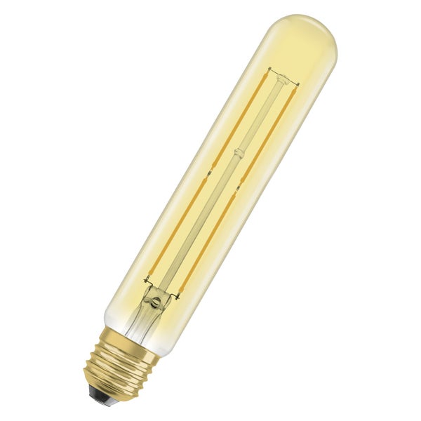 Ampoule led decorative, Tube vintage E27, 400lm, ambre blanc chaud, dimmable, OSRAM