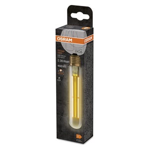 Ampoule led decorative, Tube vintage E27, 400lm, ambre blanc chaud, dimmable, OSRAM