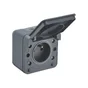 Prise avec terre Etanche Cyklone, DEBFLEX anthracite