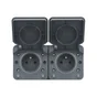 Double prise Etanche horizontale Cyklone, DEBFLEX, anthracite