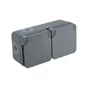 Double prise Etanche horizontale Cyklone, DEBFLEX, anthracite