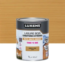 Lasure LUXENS Conditions extrêmes 12 ans chêne clair brillant 1 litre