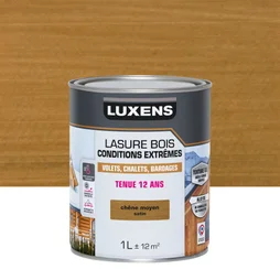 Lasure LUXENS Conditions extrêmes 12 ans chêne moyen brillant 1 litre