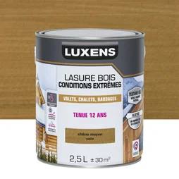Lasure LUXENS Conditions extrêmes 12 ans chêne moyen brillant 2,5 litres