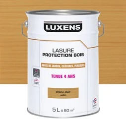 Lasure LUXENS 4 ans chêne clair satiné 5 litres