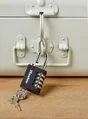 Cadenas à combinaison / à clé MASTER LOCK zinc, l.40 mm