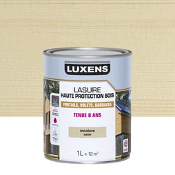 Lasure LUXENS 8 ans incolore satiné 1 litre