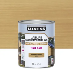 Lasure LUXENS 8 ans chêne naturel satiné 1 litre