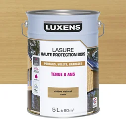 Lasure LUXENS 8 ans chêne naturel satiné 5 litres