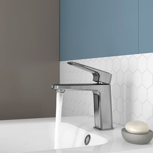 Mitigeur lavabo chrome chrome, SENSEA Remix M