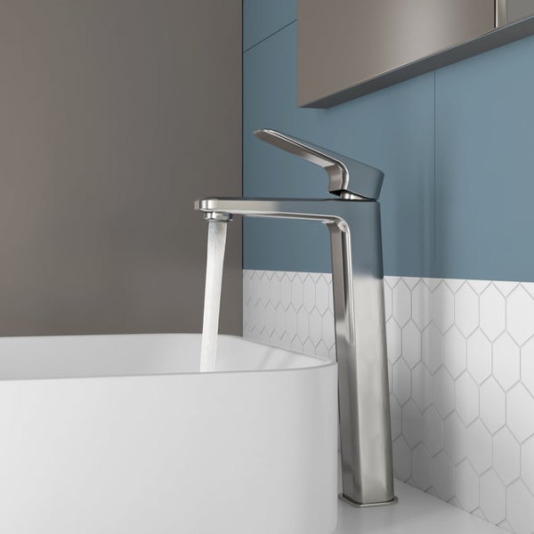 Mitigeur lavabo chrome chrome, SENSEA Remix XL
