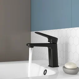 Mitigeur lavabo noir mat, SENSEA Remix M