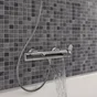 Mitigeur mecanique de baignoire chrome chrome, SENSEA Icone cascade