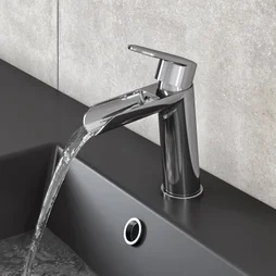 Mitigeur lavabo chromé lustré, SENSEA Icone cascade M