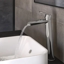 Mitigeur lavabo chromé lustré, SENSEA Icone cascade XL