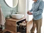Mitigeur lavabo chromé lustré, SENSEA Icone cascade XL