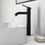 Mitigeur lavabo noir mat, SENSEA Mia XL