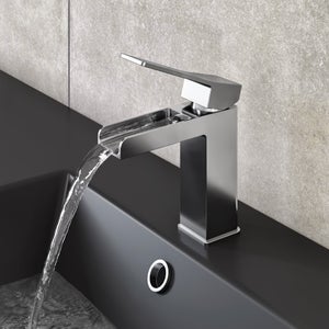 Mitigeur lavabo chrome brillant, SENSEA Studio cascade M